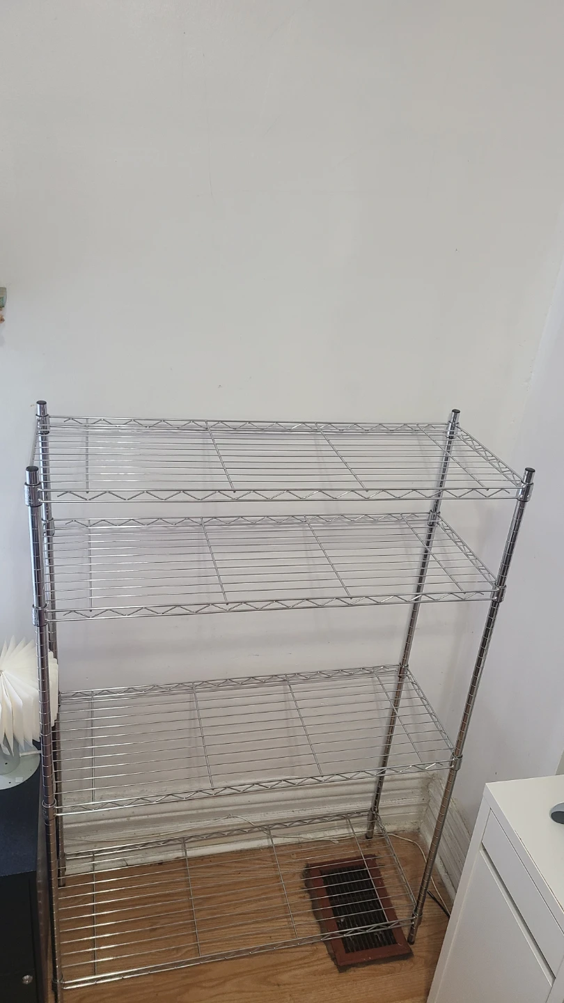 Moving sale - Chrome Wire Shelving Unit - photo 2