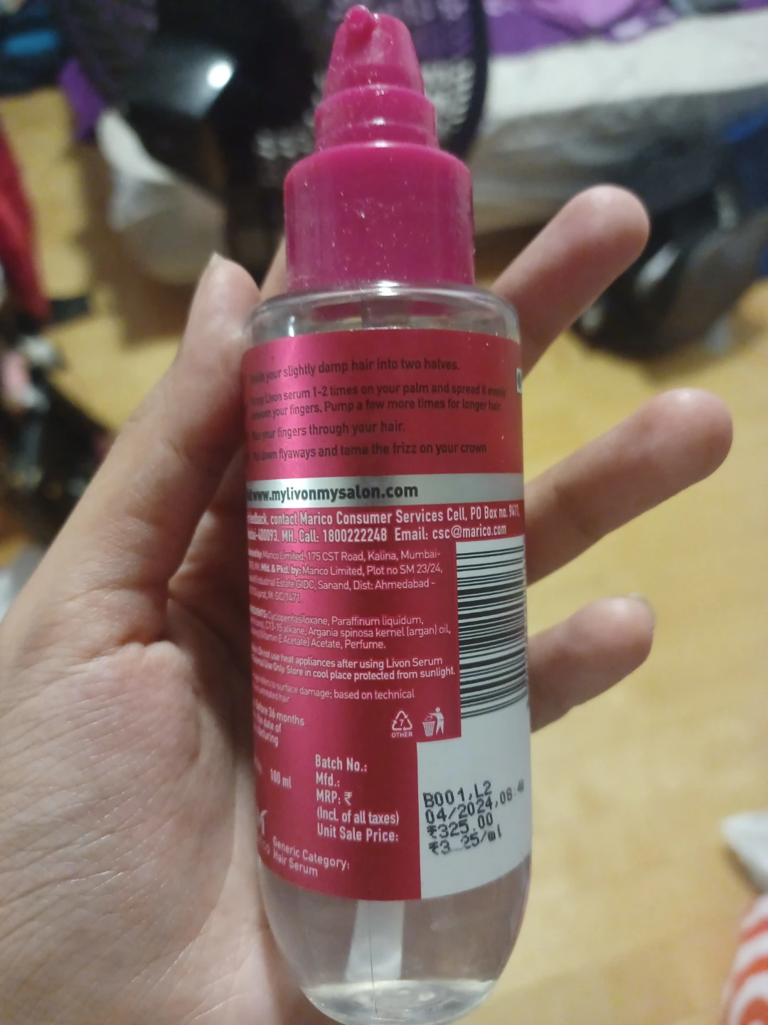 Livon Anti-Frizz Hair Serum (100ml) - photo 2