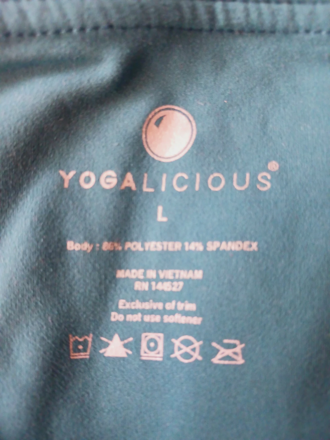 New !! Yogalicious Green Leggings Size L - photo 4