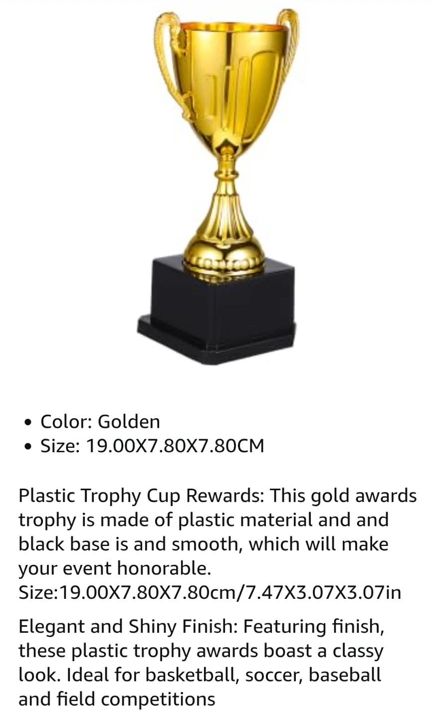 Golden Trophy Cup Award