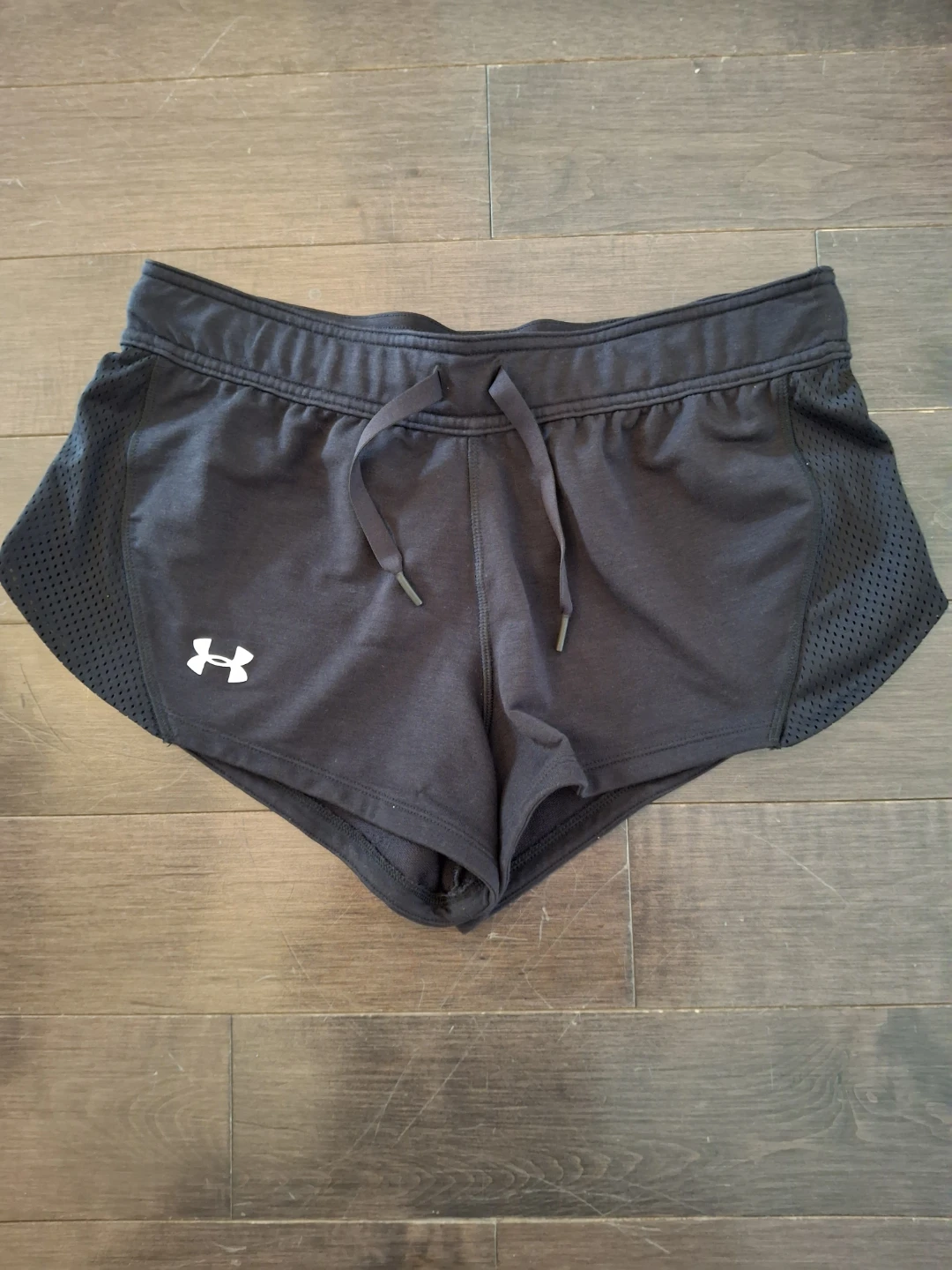 Under Armour high cut shorts.