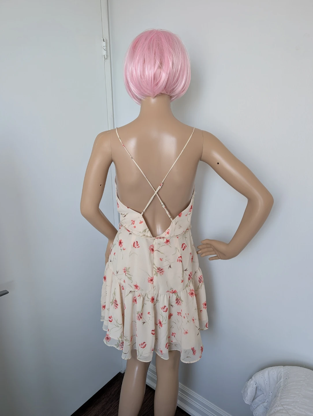 Saints + Secrets Floral Mini Dress AU 10 US M - photo 3