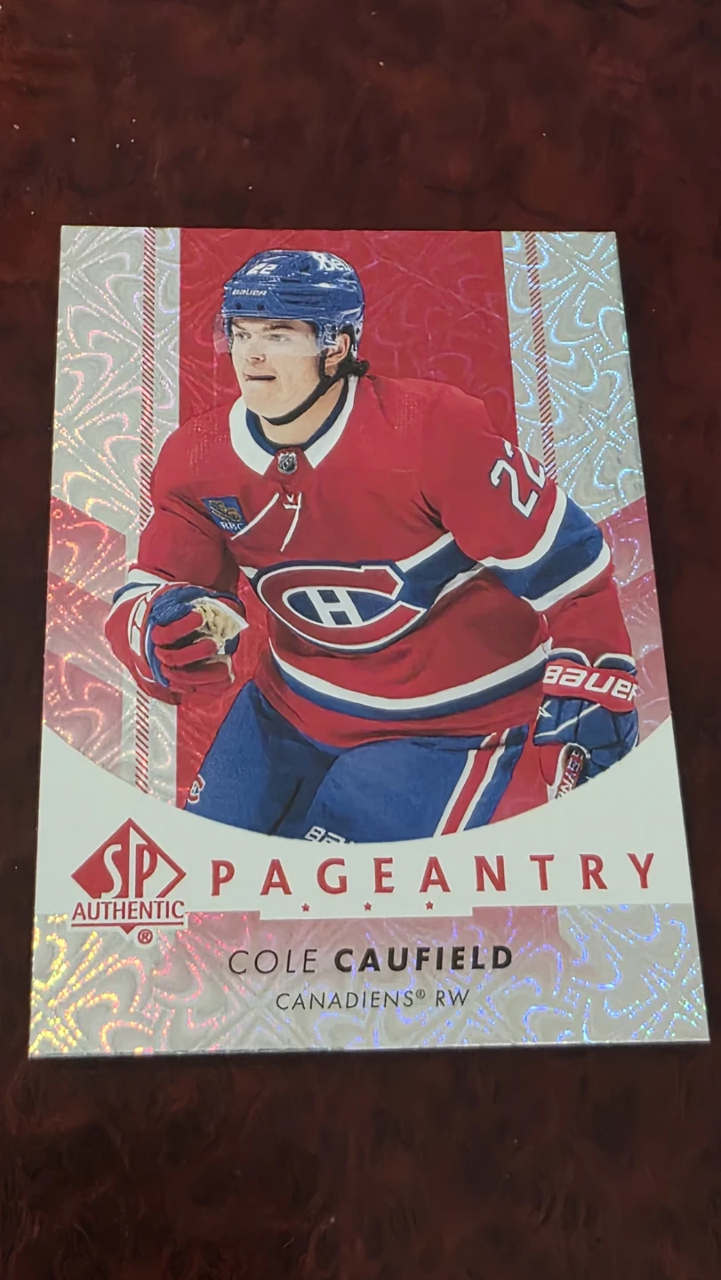 2022-23 SP Authentic Hockey Card - Cole Caufield