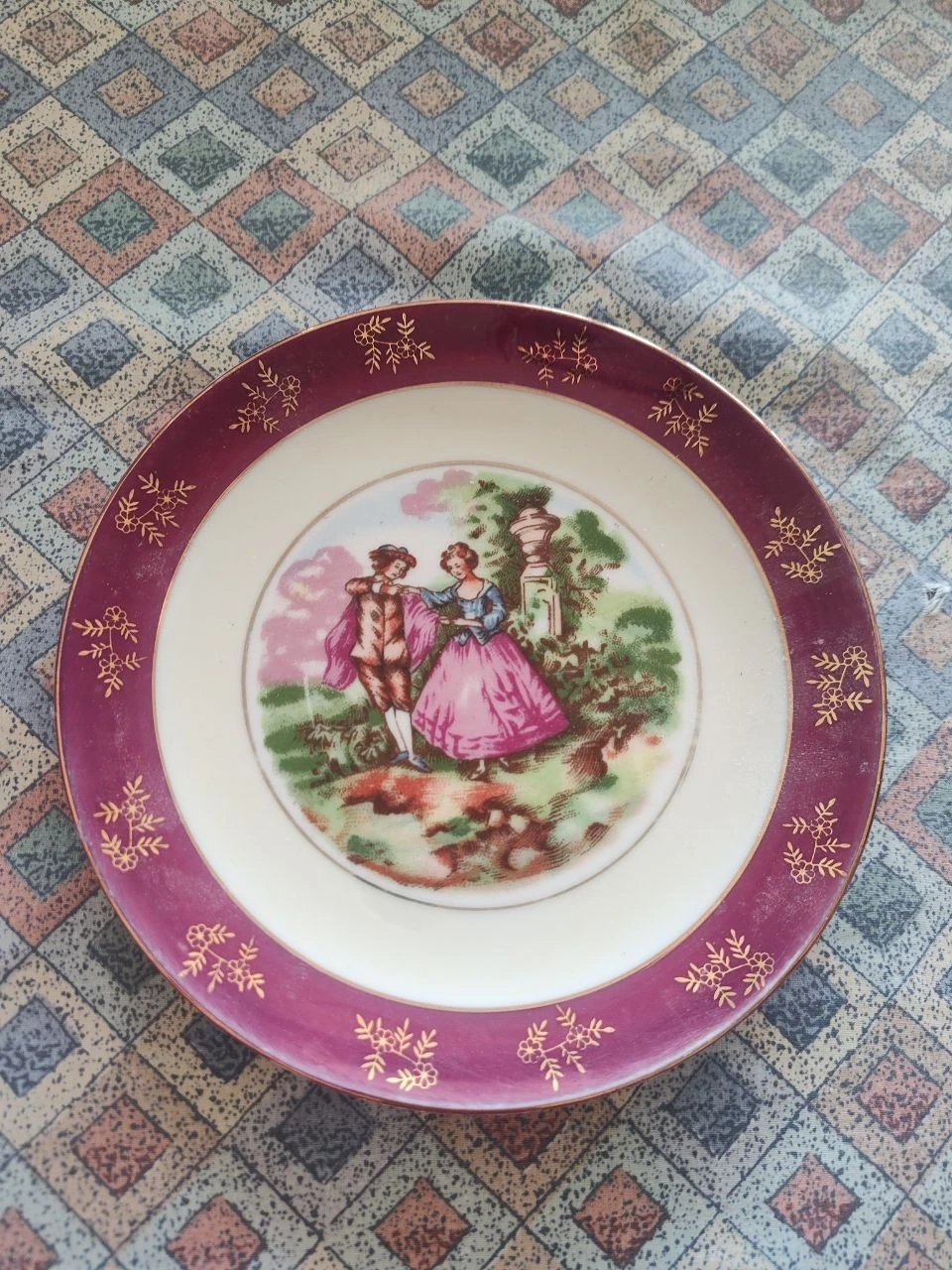 Vintage 2-Tier Porcelain Dessert Stand & Tidbit Server - photo 3