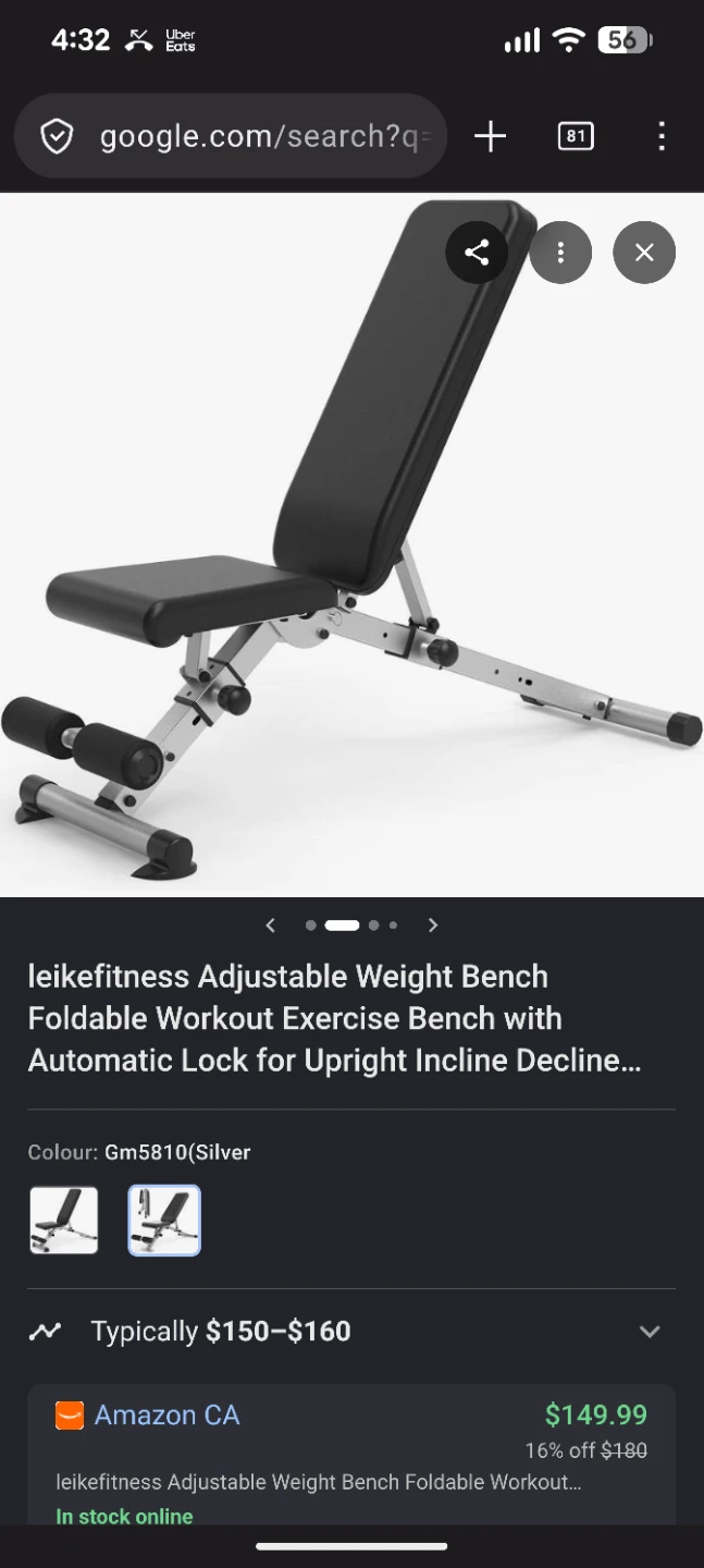 Leikefitness Adjustable Weight Bench - photo 2