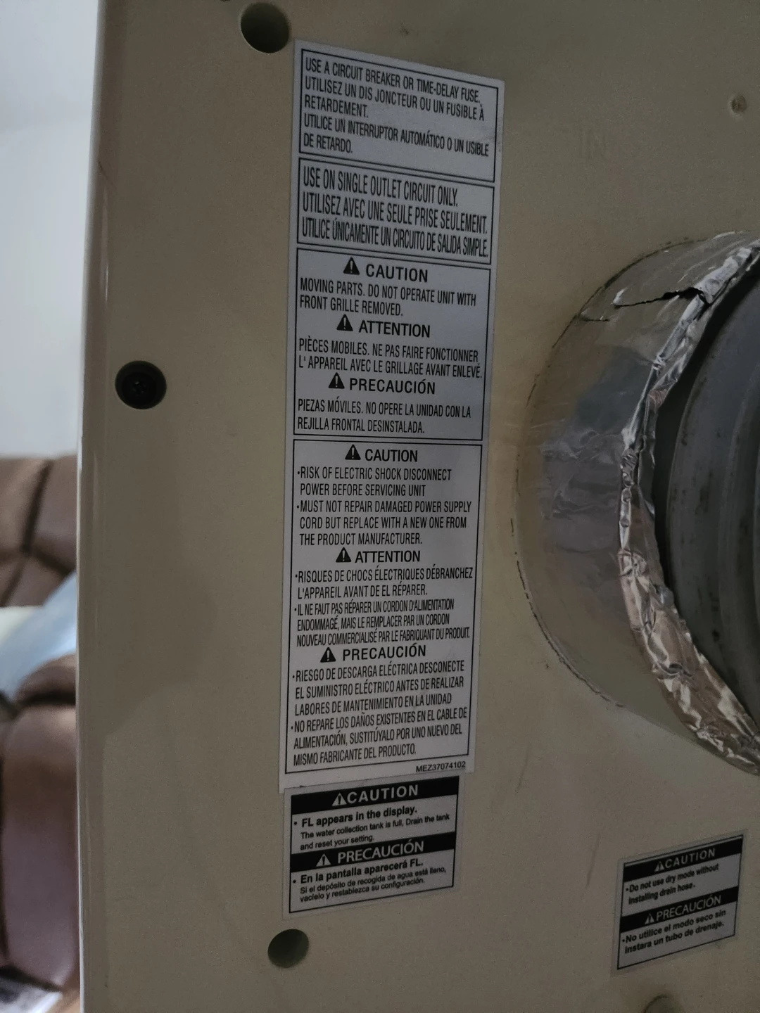 LG Portable Air Conditioner with Exhaust Hose - photo 5