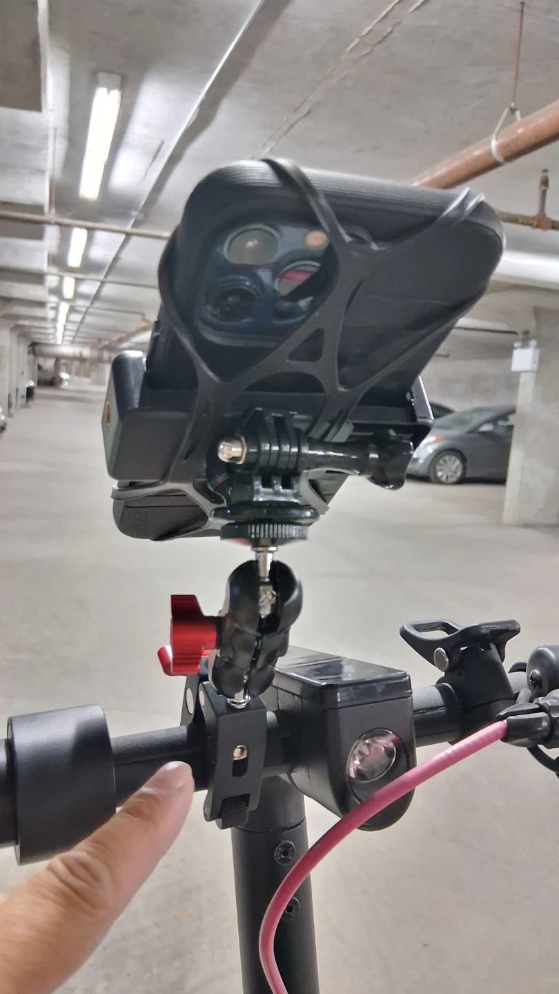phone holder clamp Insta360 GoPro ebike escooter motorcycle - photo 4
