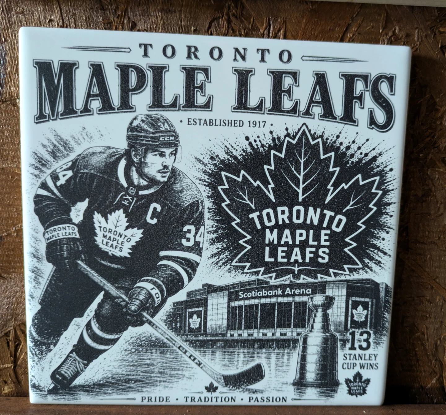 Toronto Maple Leafs Ceramic Plaque