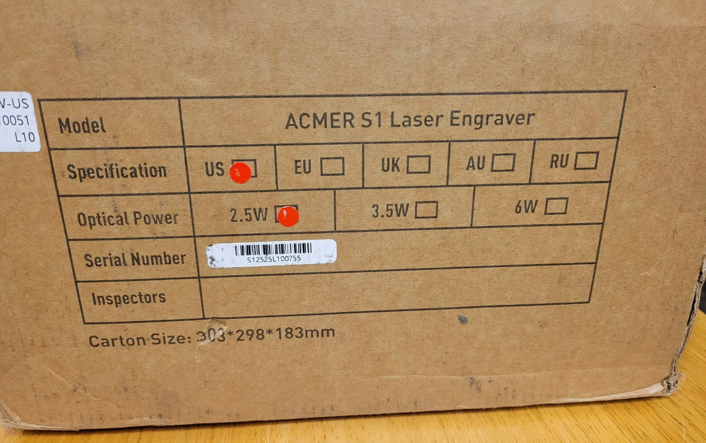 ACMER S1 2.5W Computerized Laser Engraver Engraving for Wood NEW - photo 3