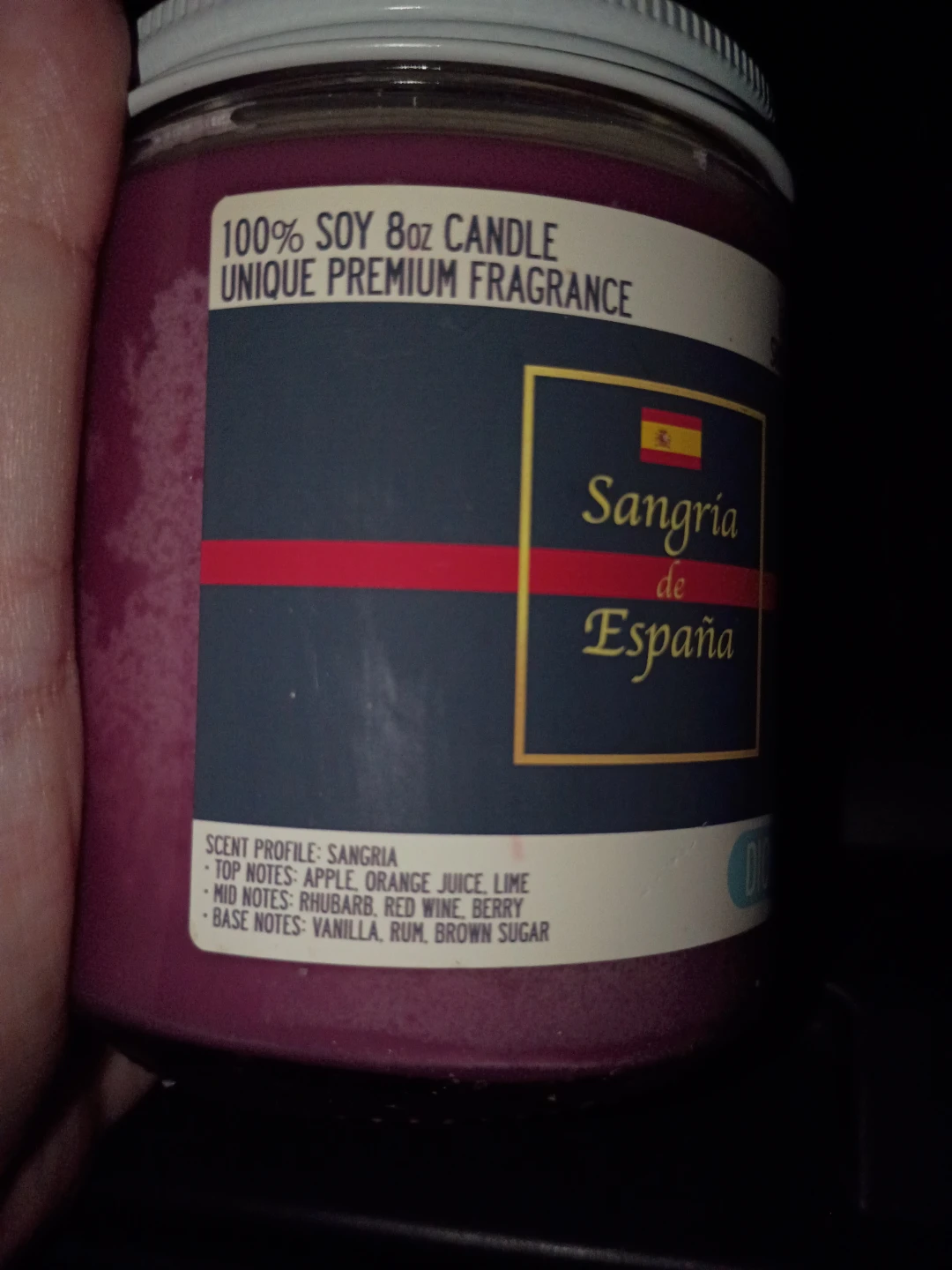 Dio Candle Sangria de España 8oz Soy Candle - photo 2