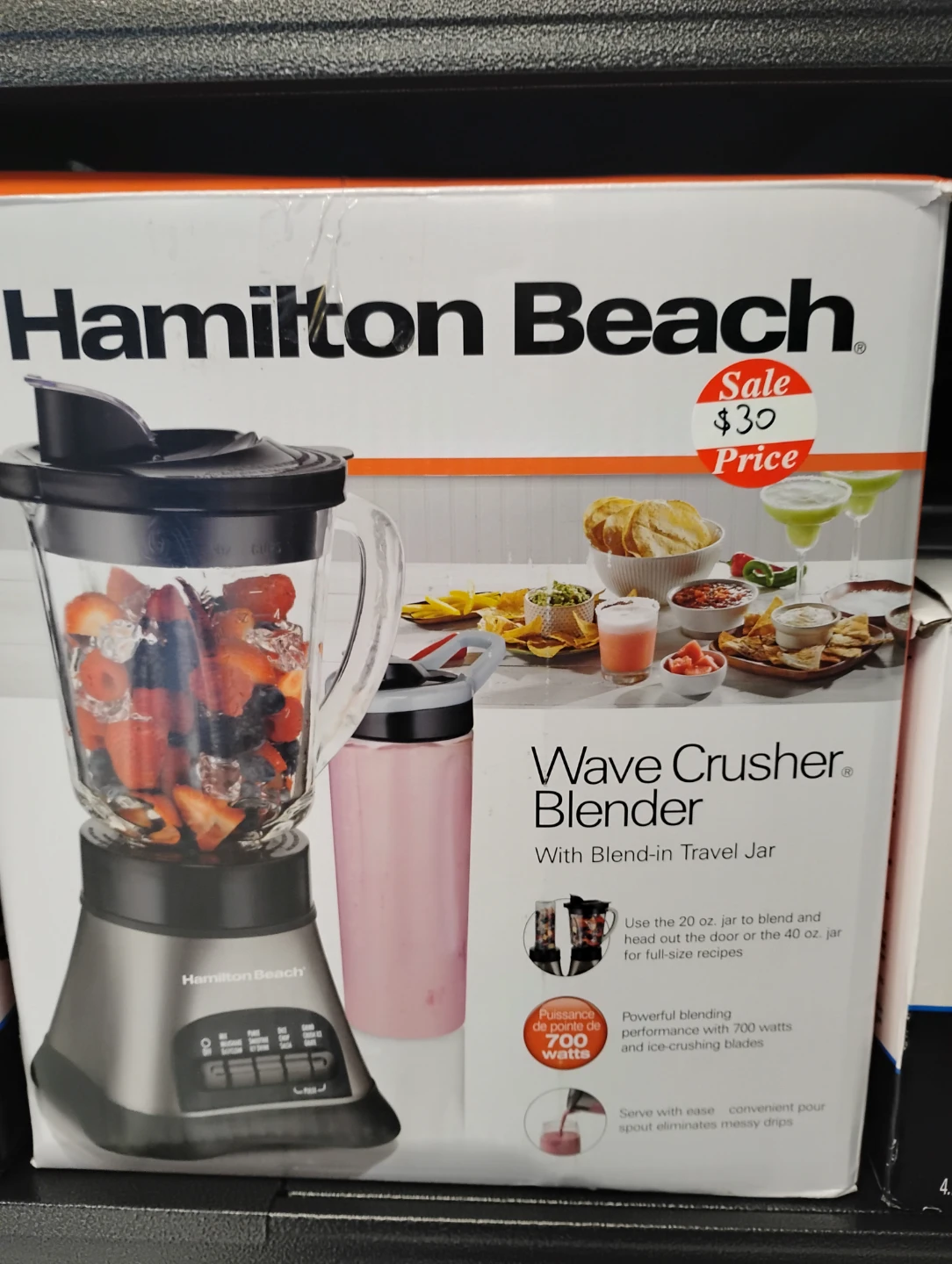 Hamilton Beach Wave Crusher Blender with Travel Jar