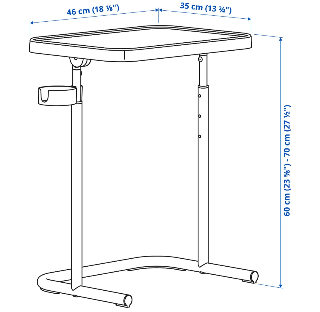 Laptop stand, adjustable height and tilt - photo 5