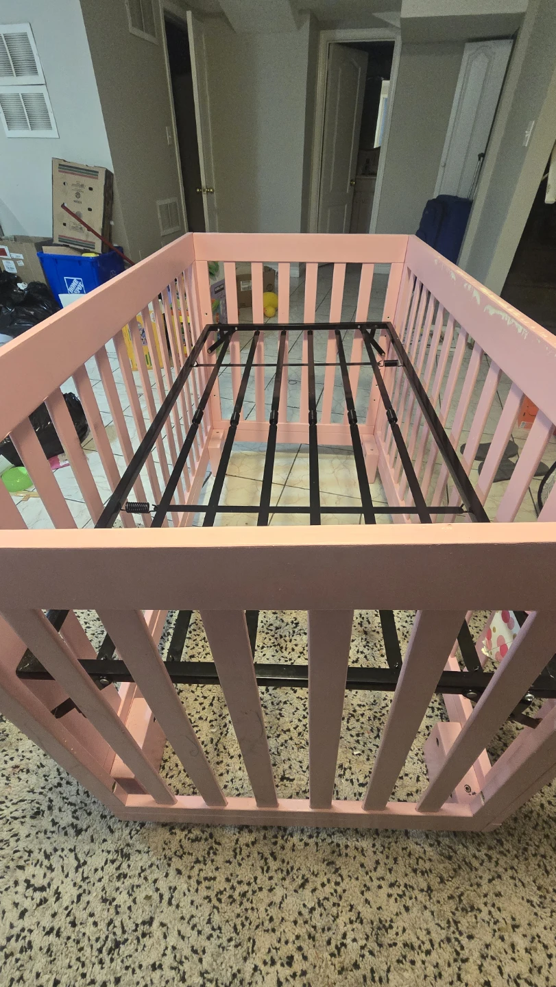 Pink Baby Crib
