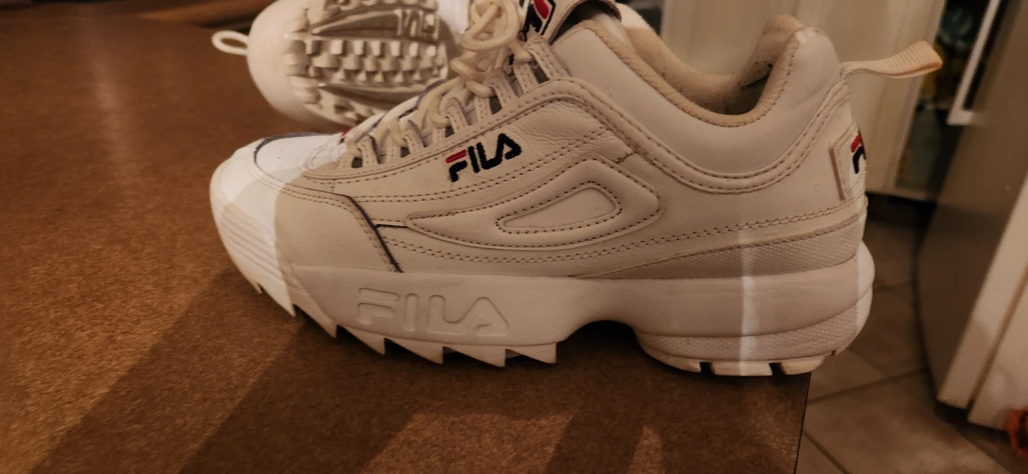 White Fila Disruptor II Sneakers
