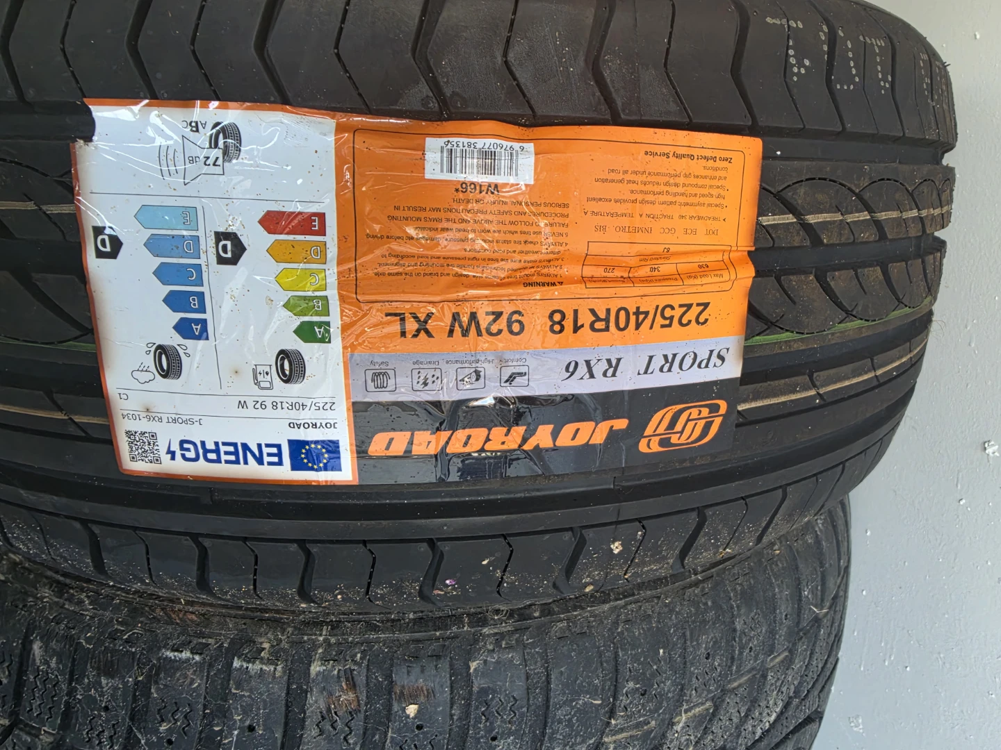 Joyroad Sport RX6 Tires 225/40R18 92W XL - photo 2