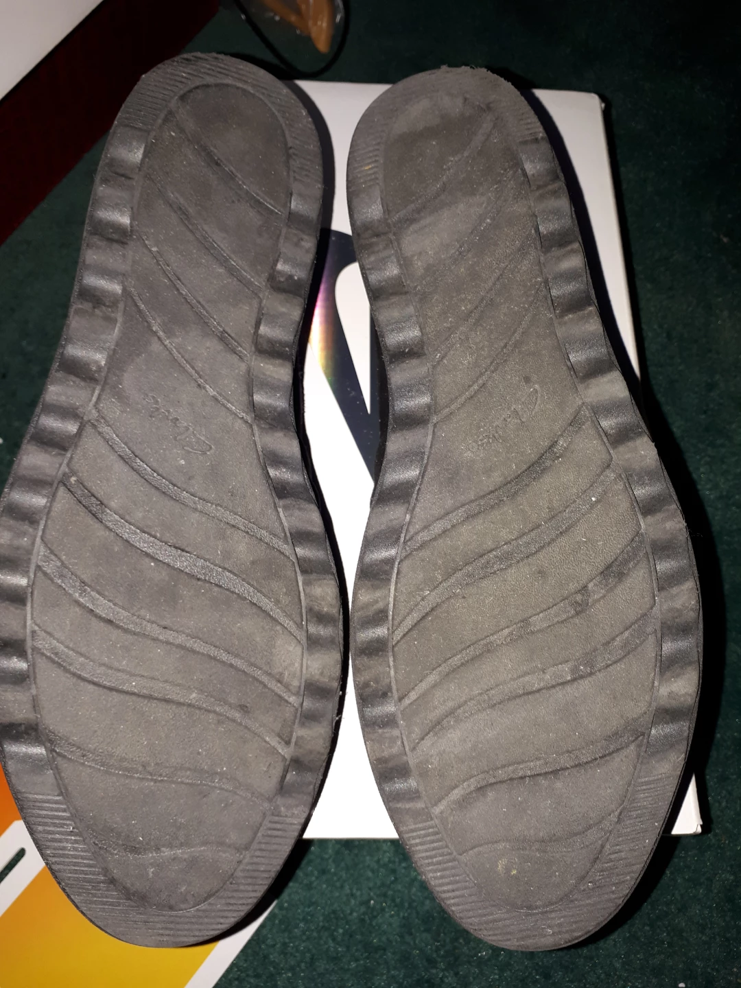 Clarks Collection Black Suede Slip-On Shoes Size 8 - photo 3