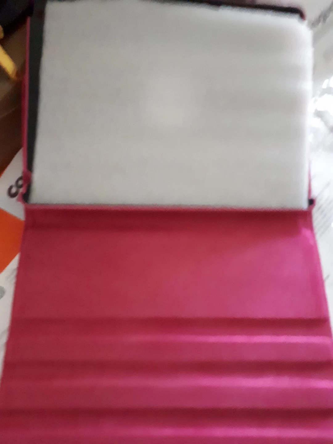 Pink Tablet Case with Rotating Stand/pen