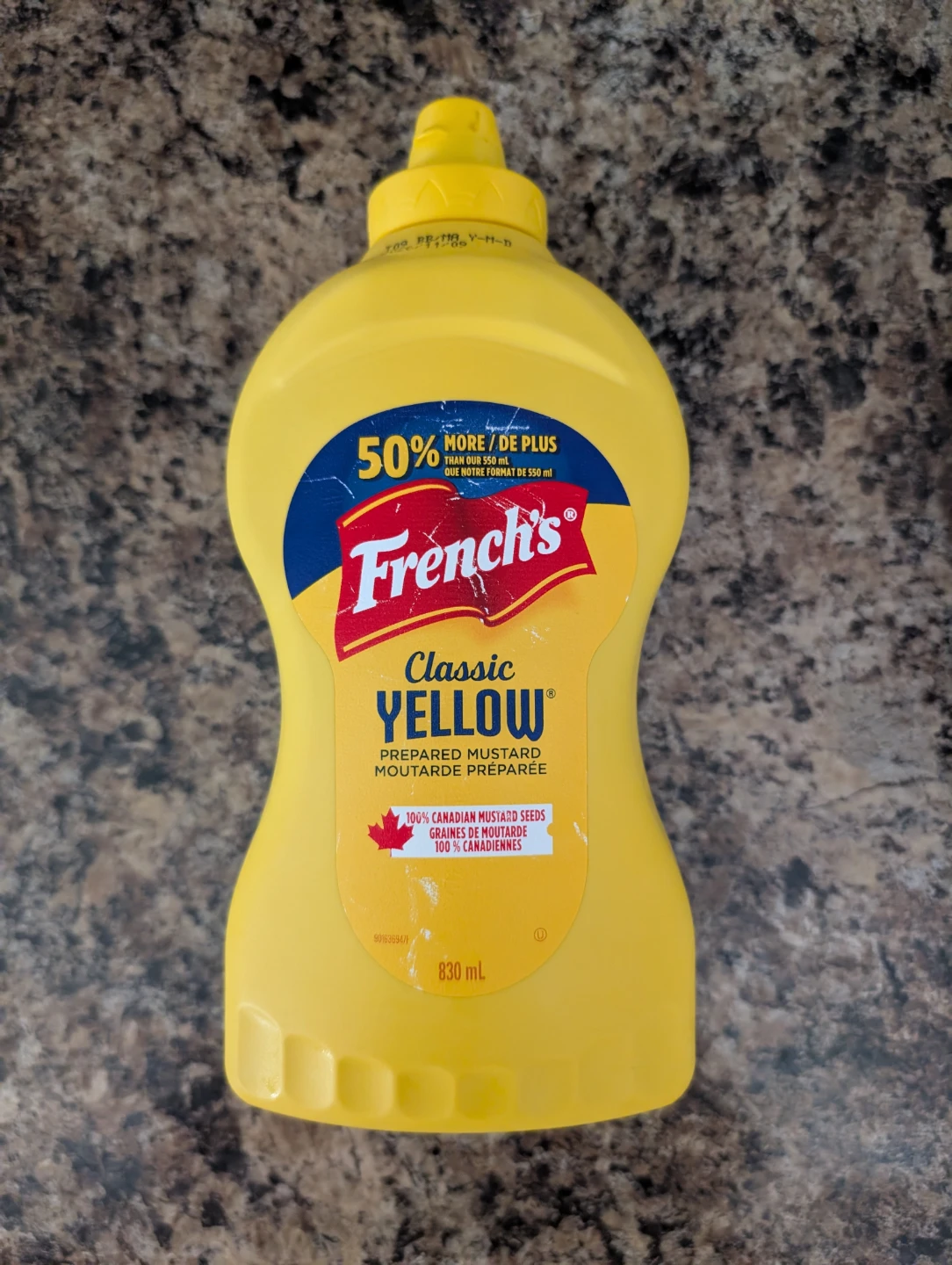 UNOPENED French's Classic Yellow Mustard - 830 mL