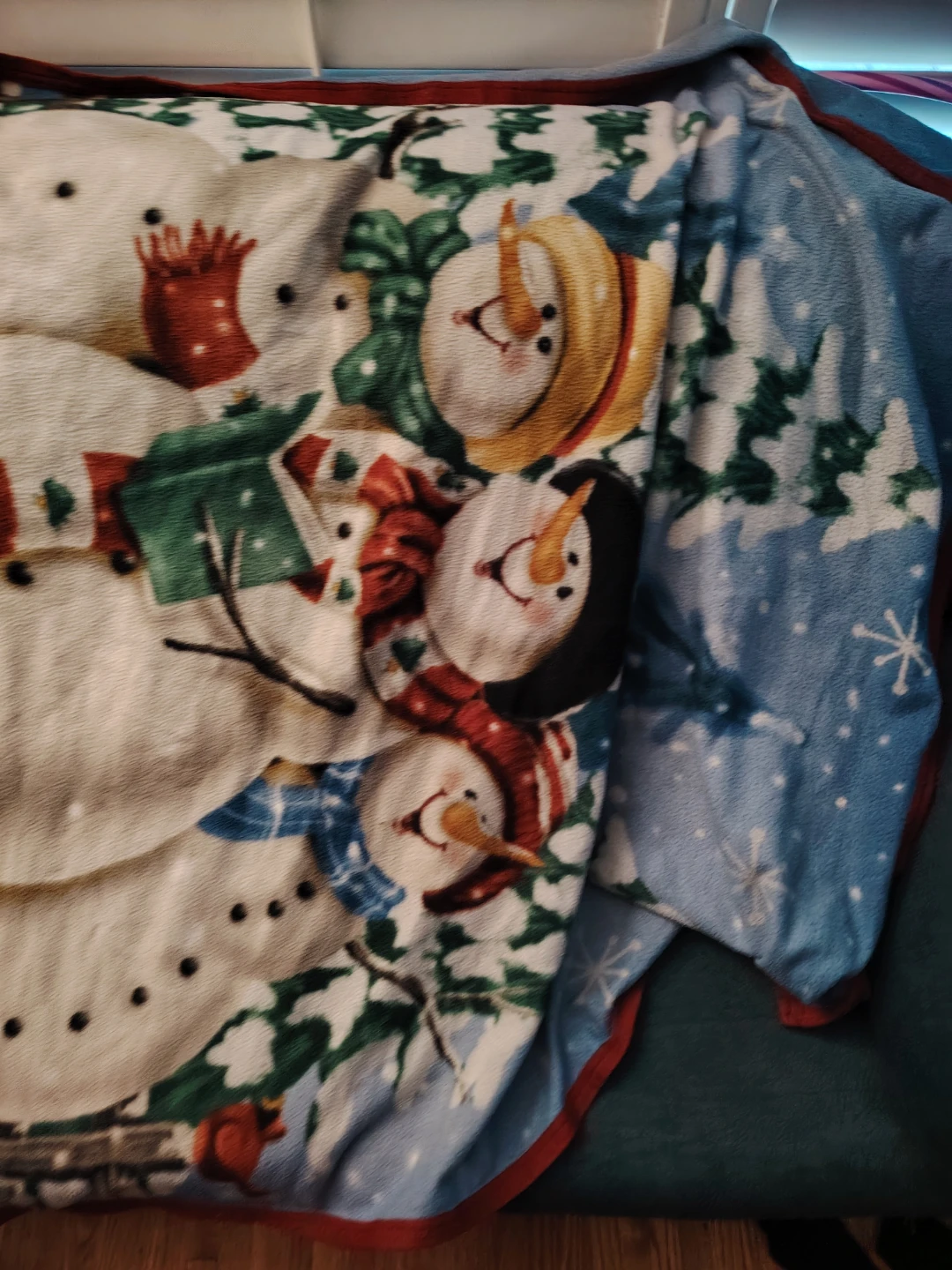 Snowman Fleece Throw Blanket - photo 2