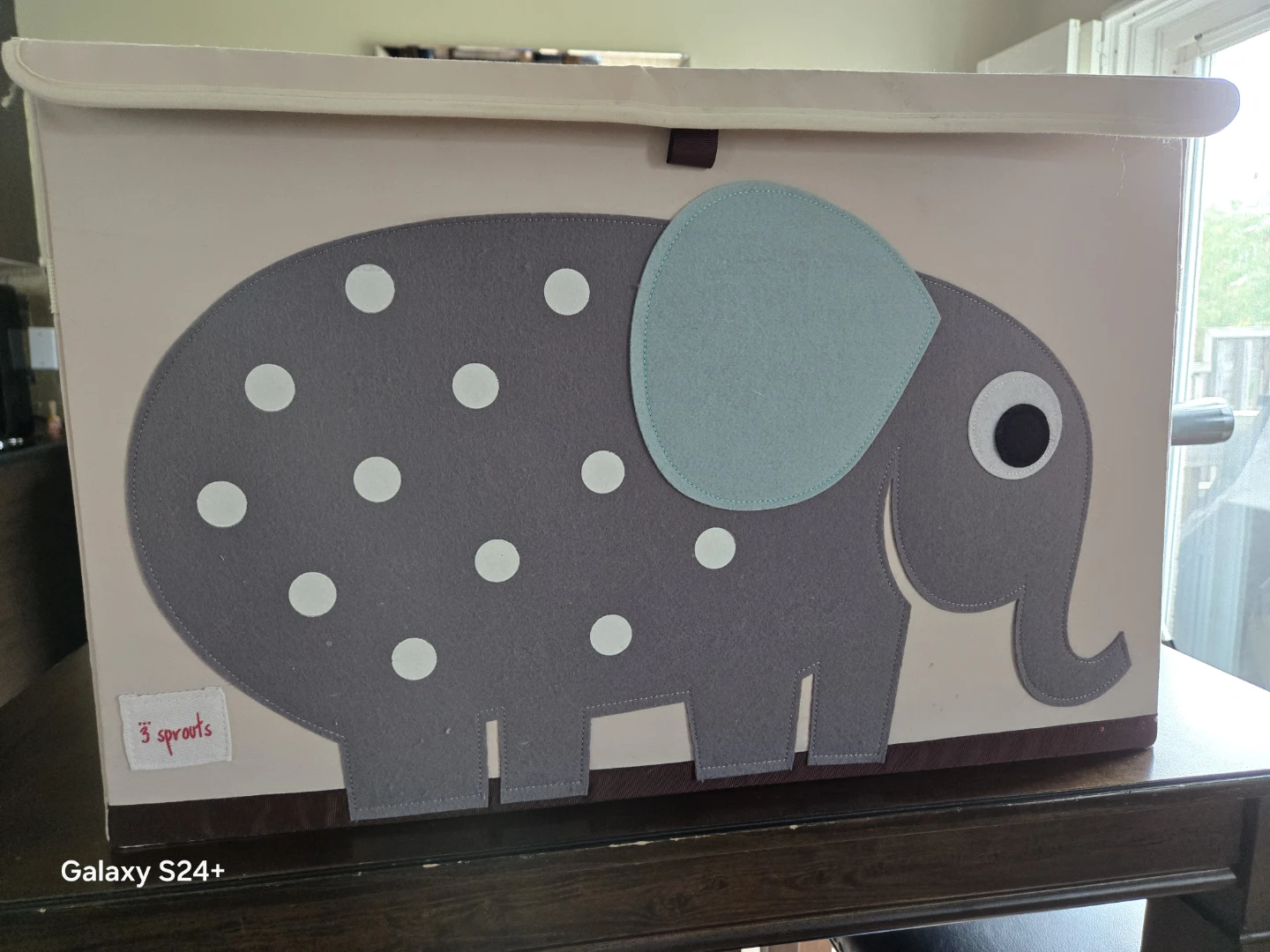FREE 3 Sprouts Fabric Elephant Foldable Kids' Toy Chest with Lid