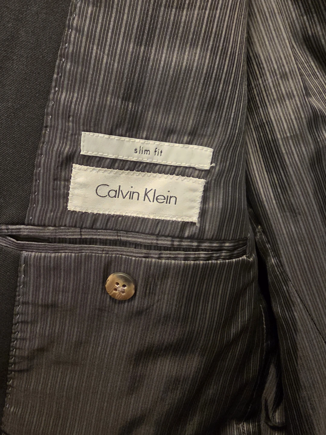 Calvin Klein Slim Fit Suit Jacket - Black - photo 3