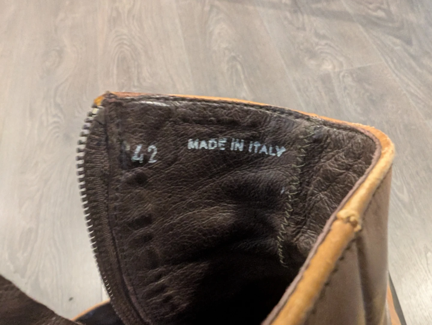 Pegabo Brown Leather Boots Size 42 - photo 3