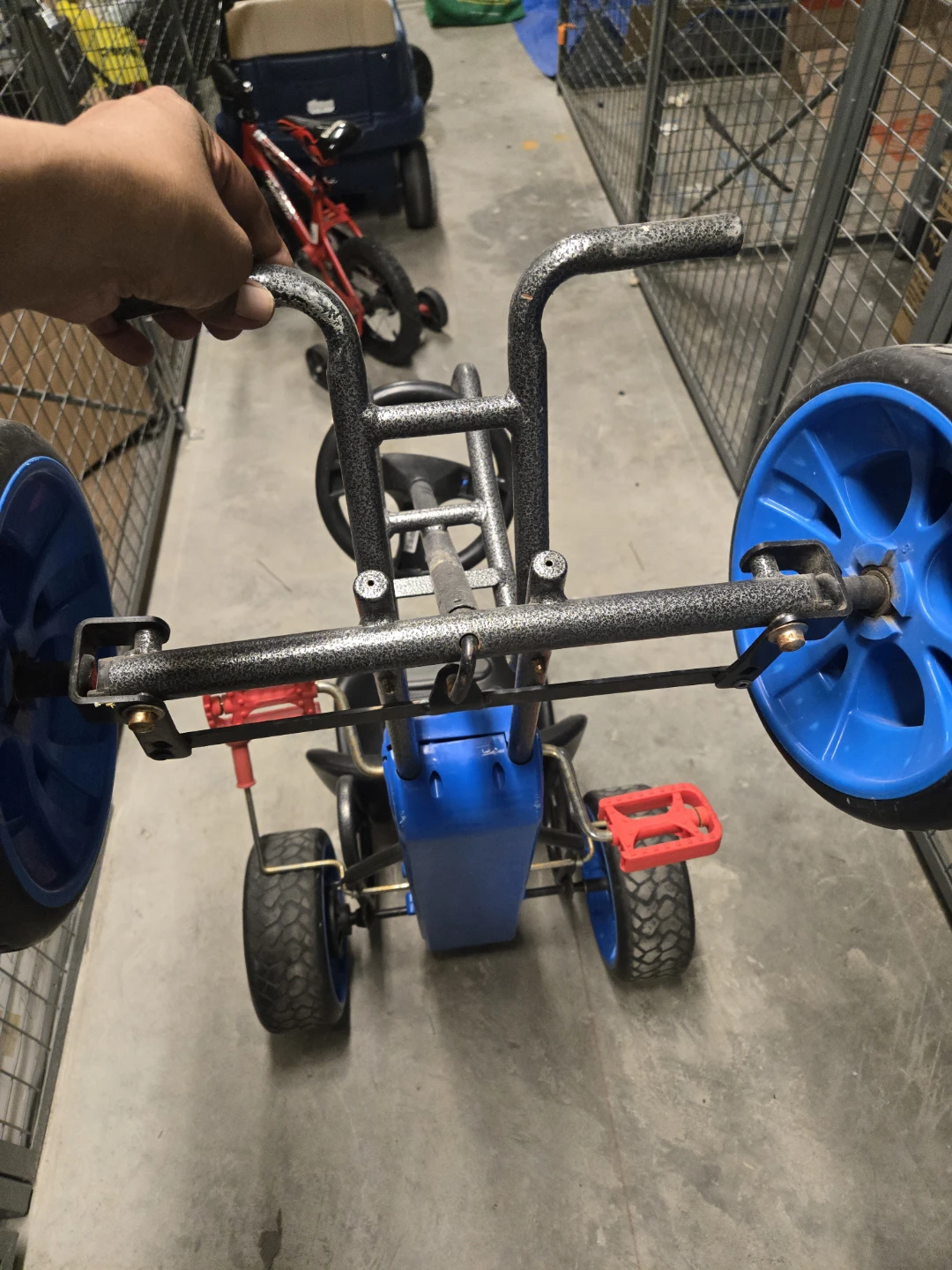 Kids Pedal Go Kart Blue - photo 5