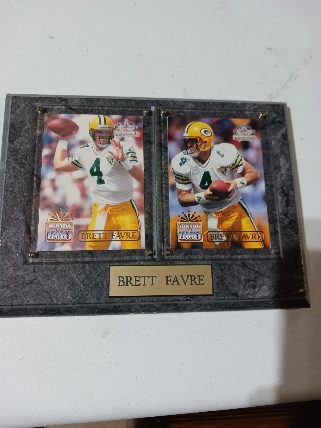 Brett Favre Football Card Display