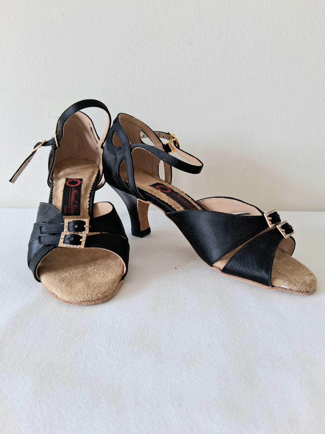 Leather Sole Latin Dance Heels💃 Women Sz 7
