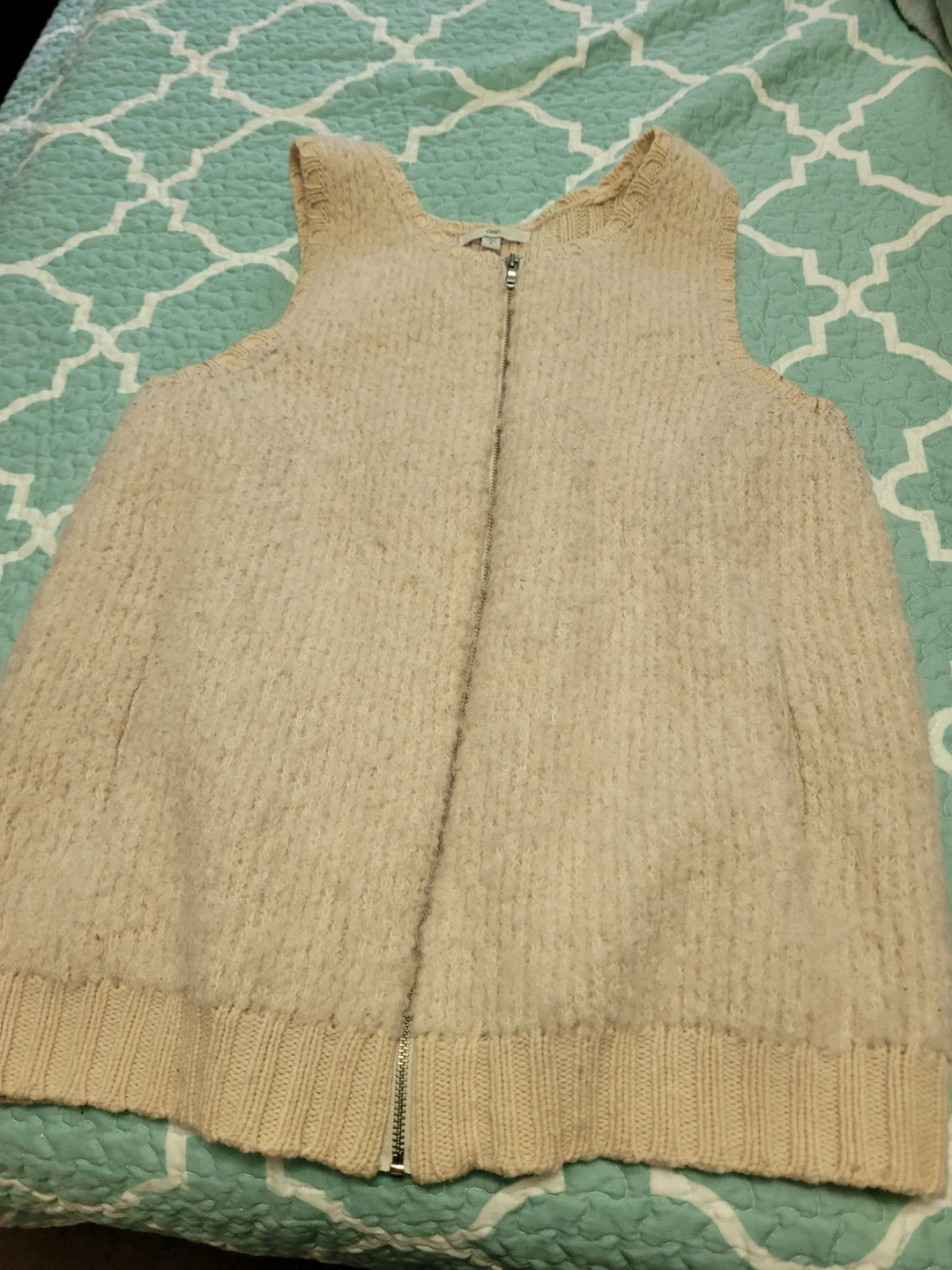 Gap Women's Beige Knit Vest Size S - photo 2