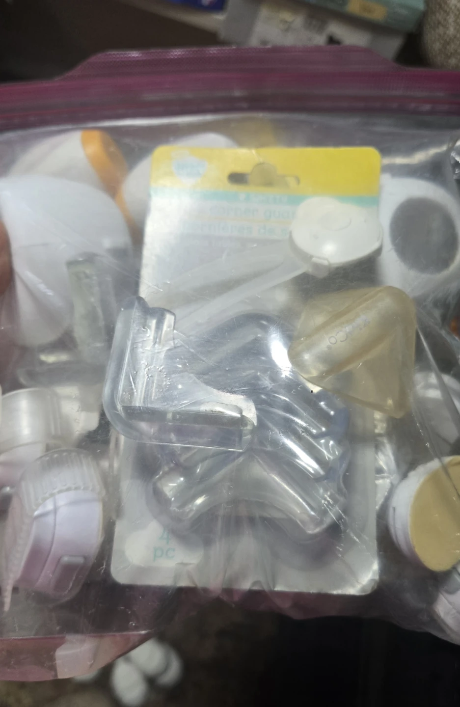 Zipploc bag full of Safety Corner Guards & Cabinet Locks - photo 2