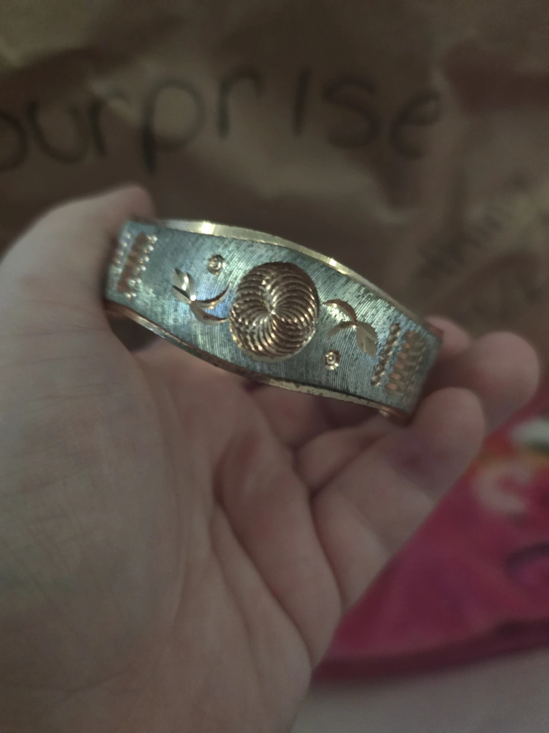 Vintage Ornate Bangle Bracelet