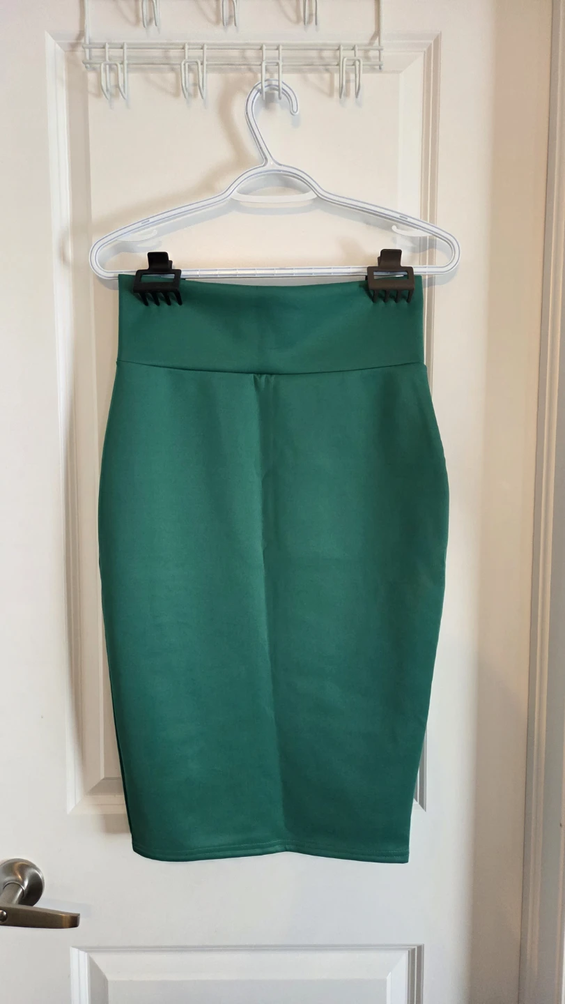 Emerald Green Pencil Skirt