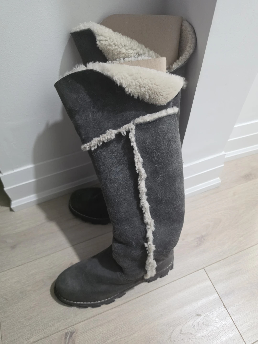 Women's green Suede Shearling Lined Boots - photo 2