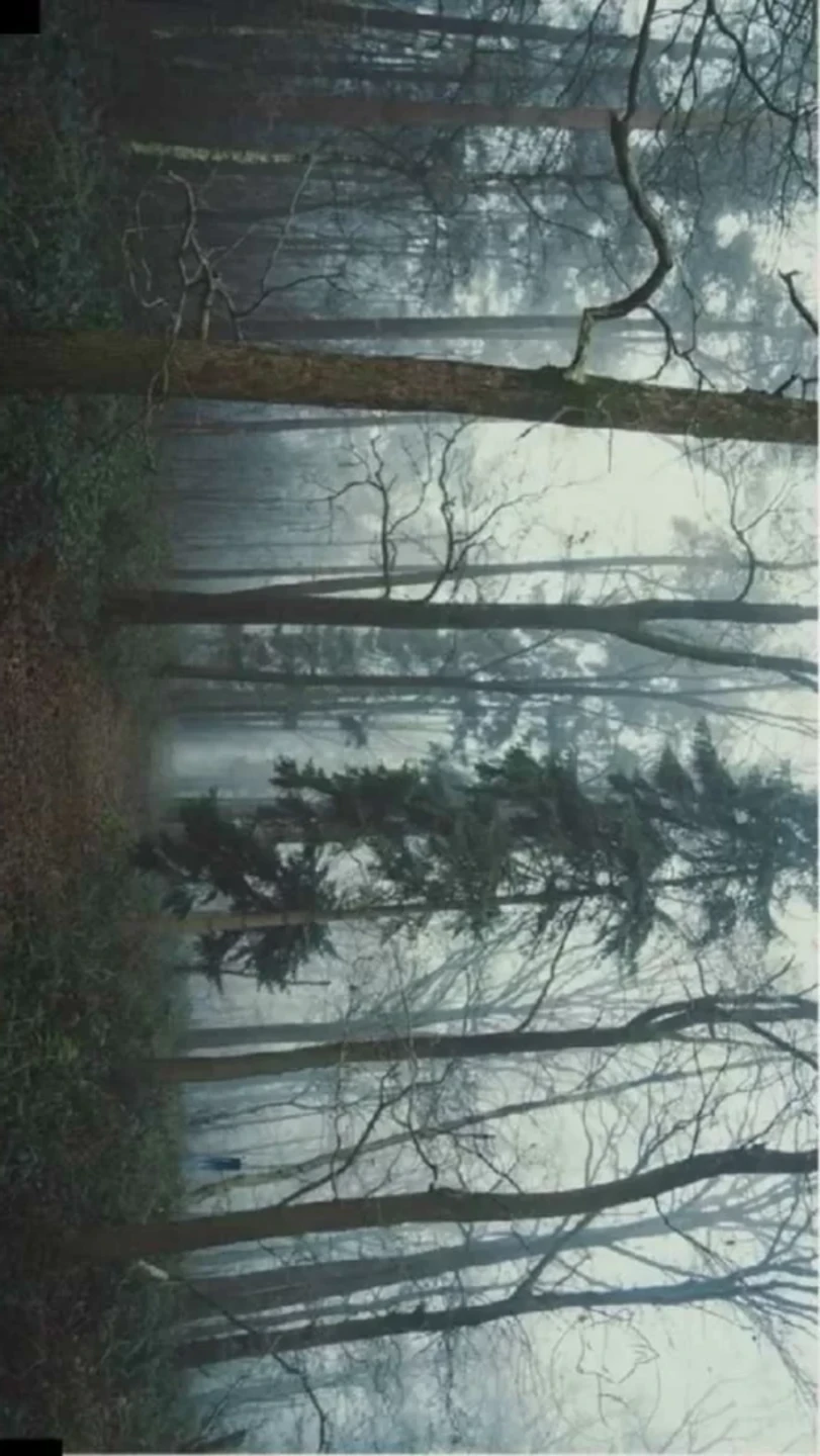 Misty Forest Path-optical illusion