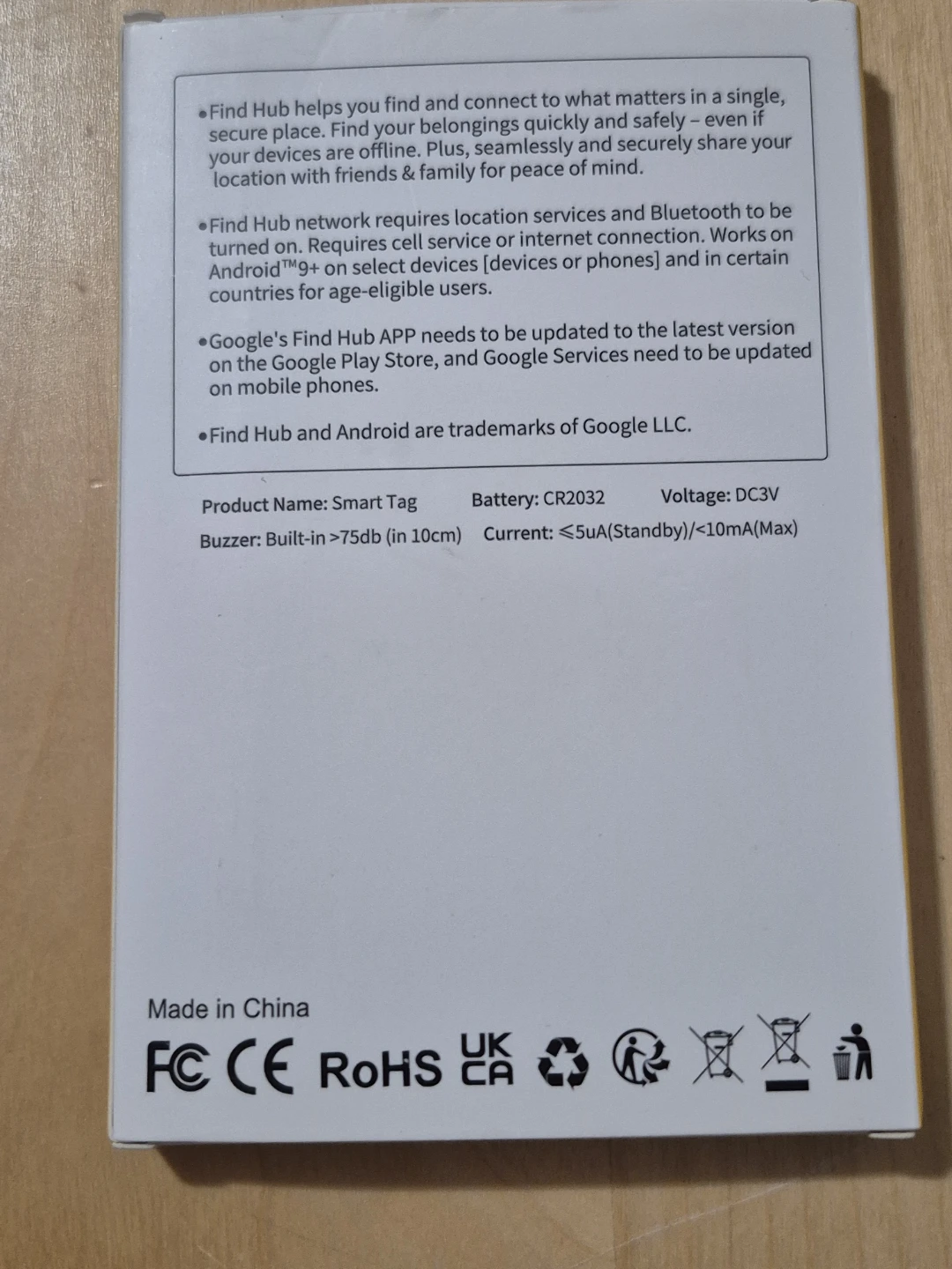 BNIB)5Pk Google Find Hub Smart Tag - photo 2