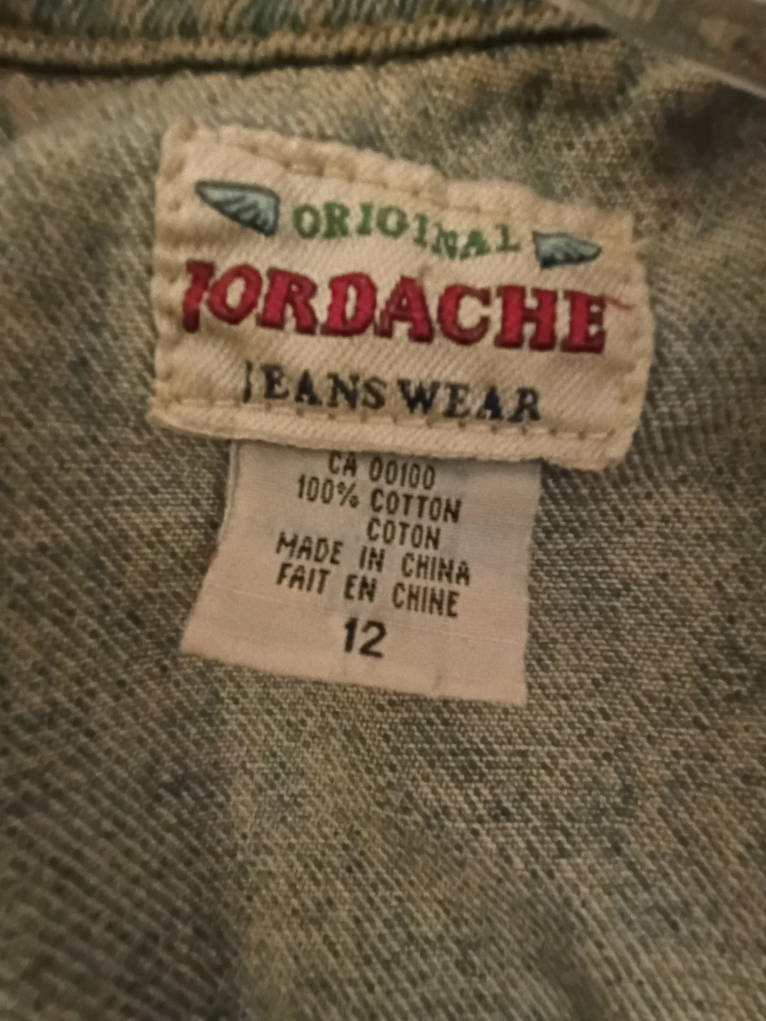 Jordache Denim Vest - Size 12 - photo 3