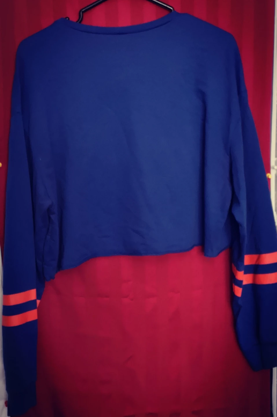 H&M Divided Blue California Cropped Long Sleeve Top - photo 4