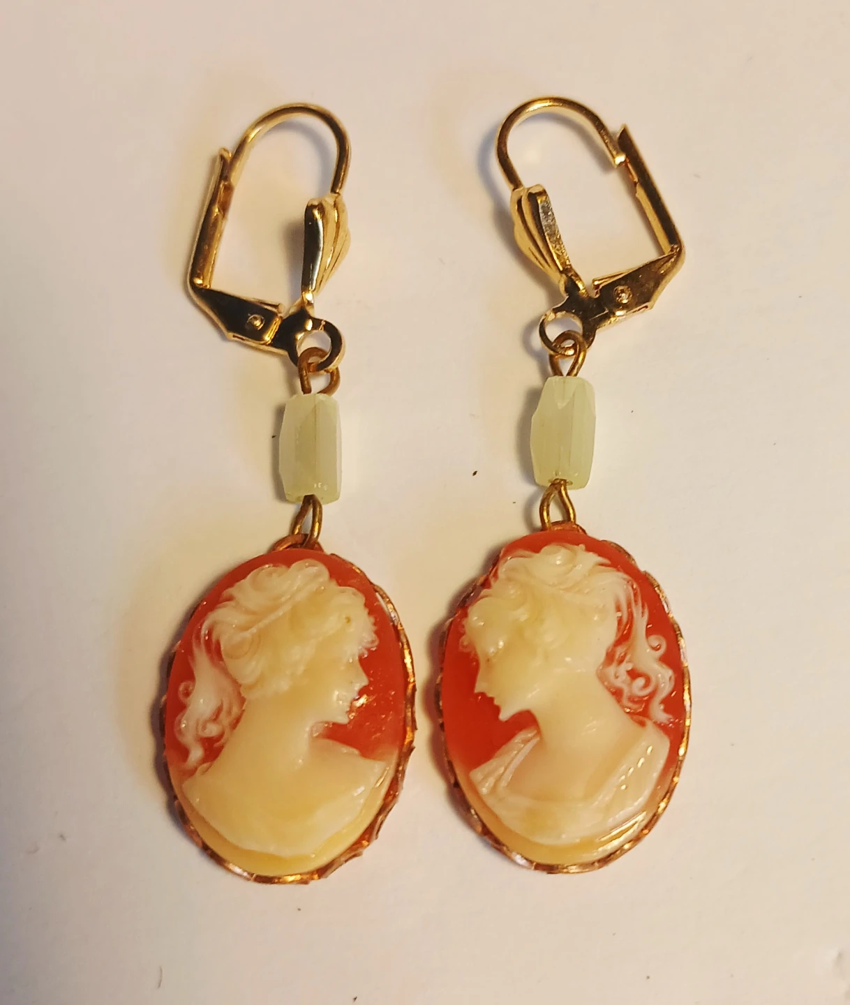 Cameo Leverback Earrings - photo 2