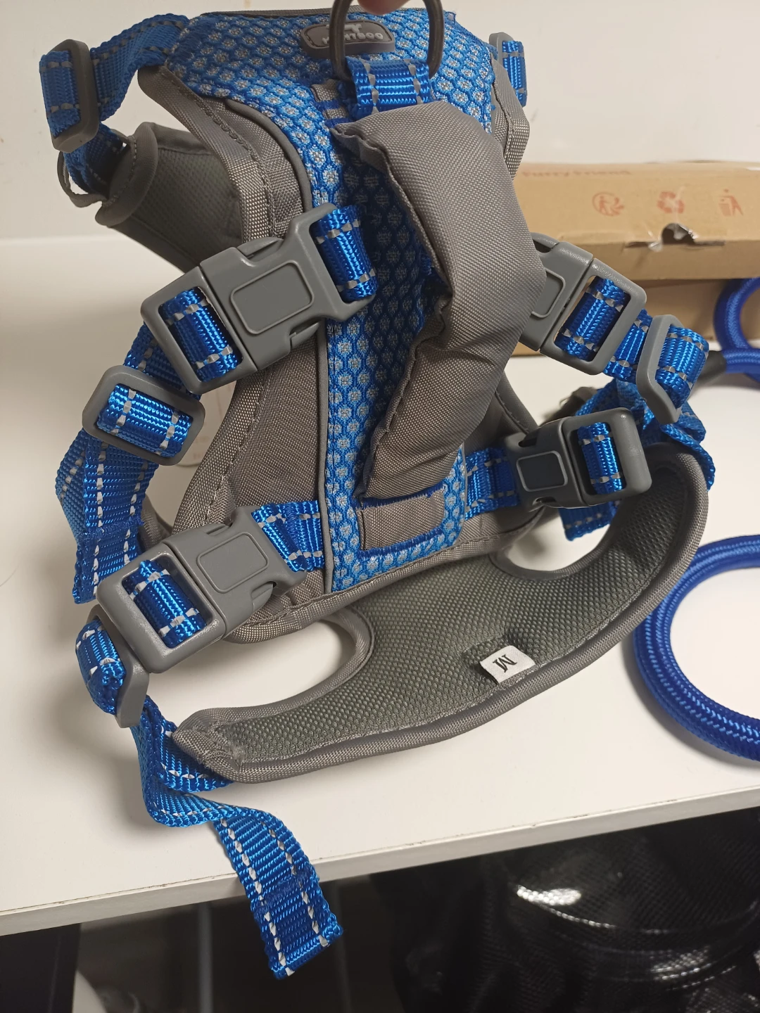 Huntboo Dog Harness and Leash Set - Blue, Size M - photo 3