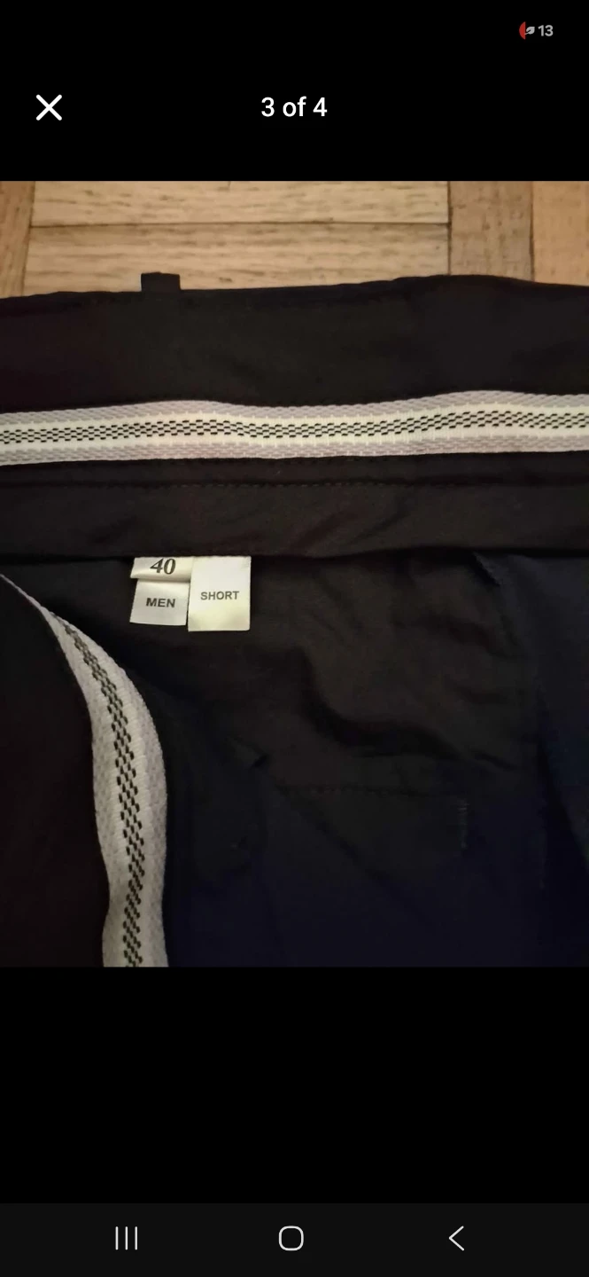 Mens Navy Blue Dress Shorts Size 40 - Wool Polyester Blend - photo 4