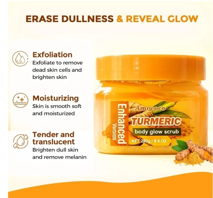 Turmeric Body Glow Scrub 280g - photo 4
