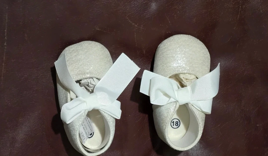 Baby White Sparkly Shoes