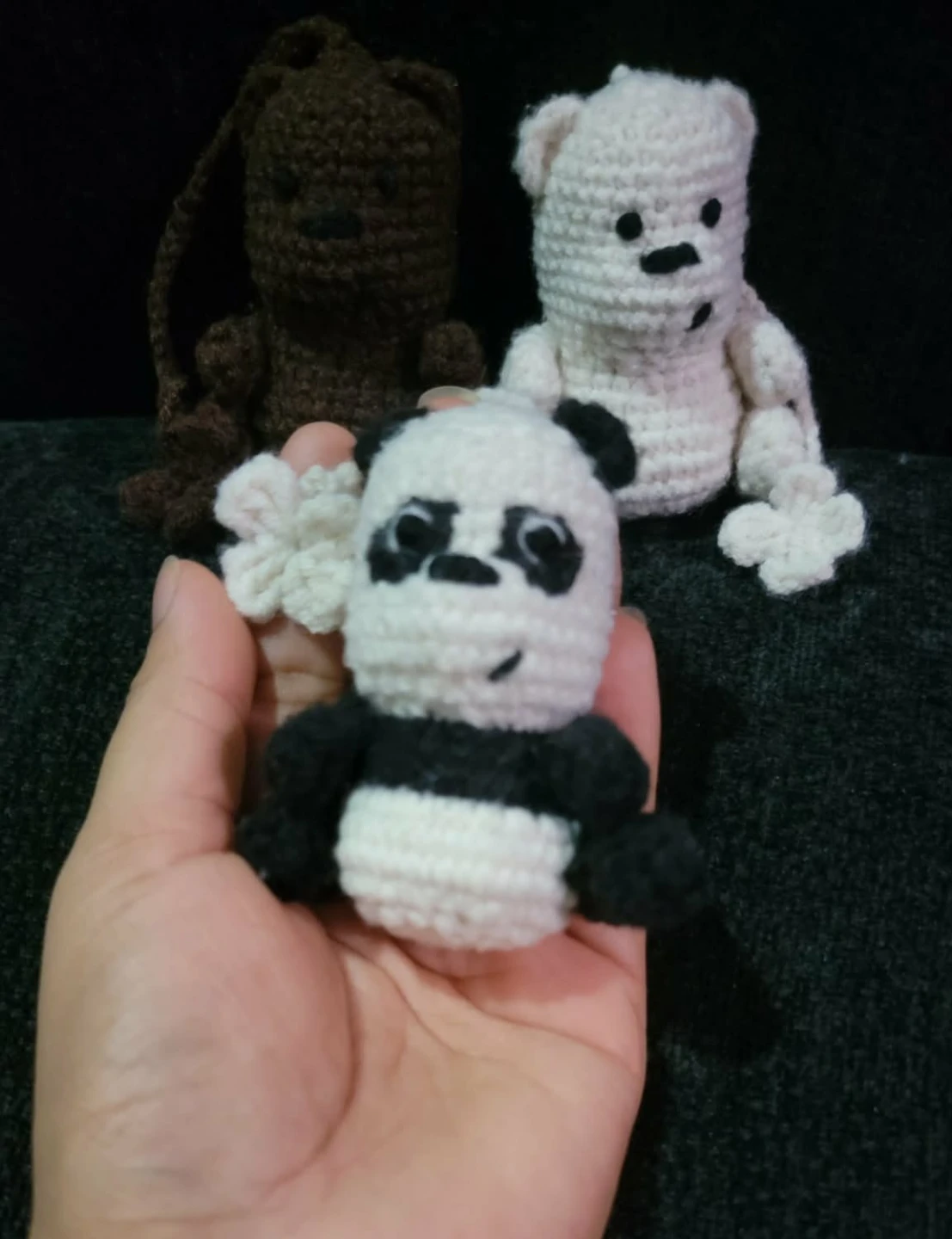 Crocheted We Bare Bears Figurines Set - photo 4