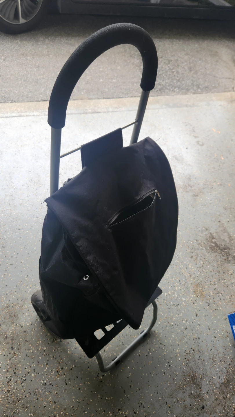 Black Shopping Cart Trolley