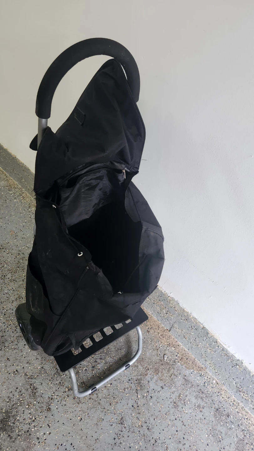Black Shopping Cart Trolley - photo 3