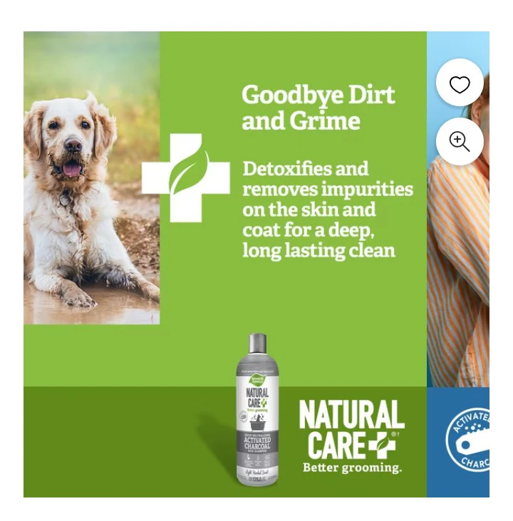 Natural Care Activated Charcoal Dog Shampoo - Odor Neutralizing - photo 2