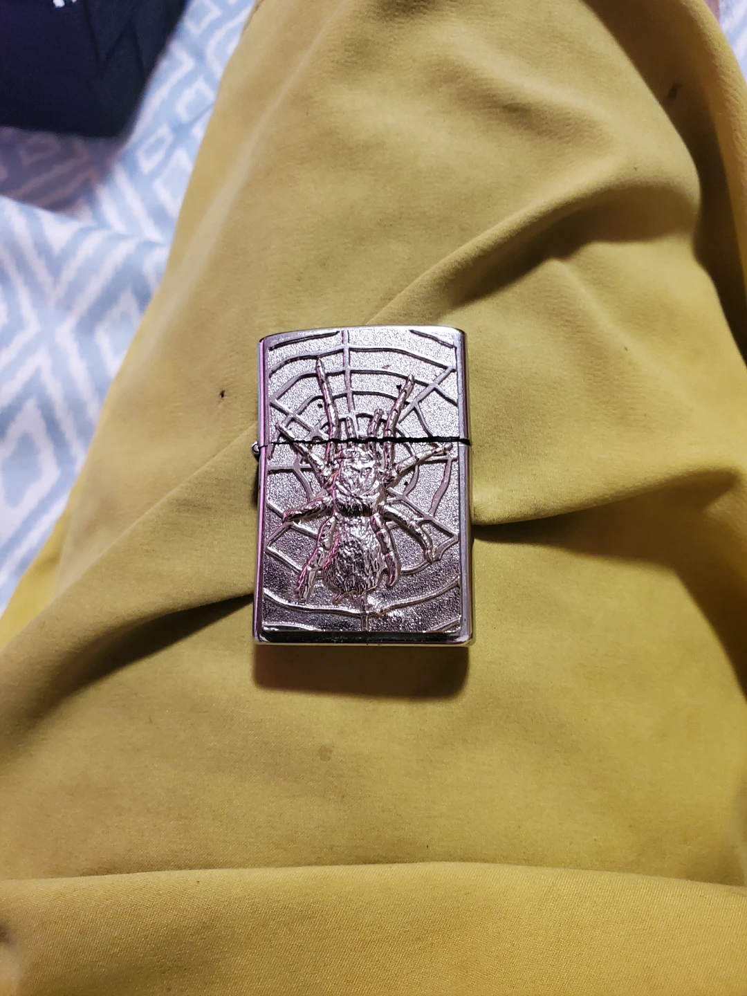 Silver Spider and Web Lighter