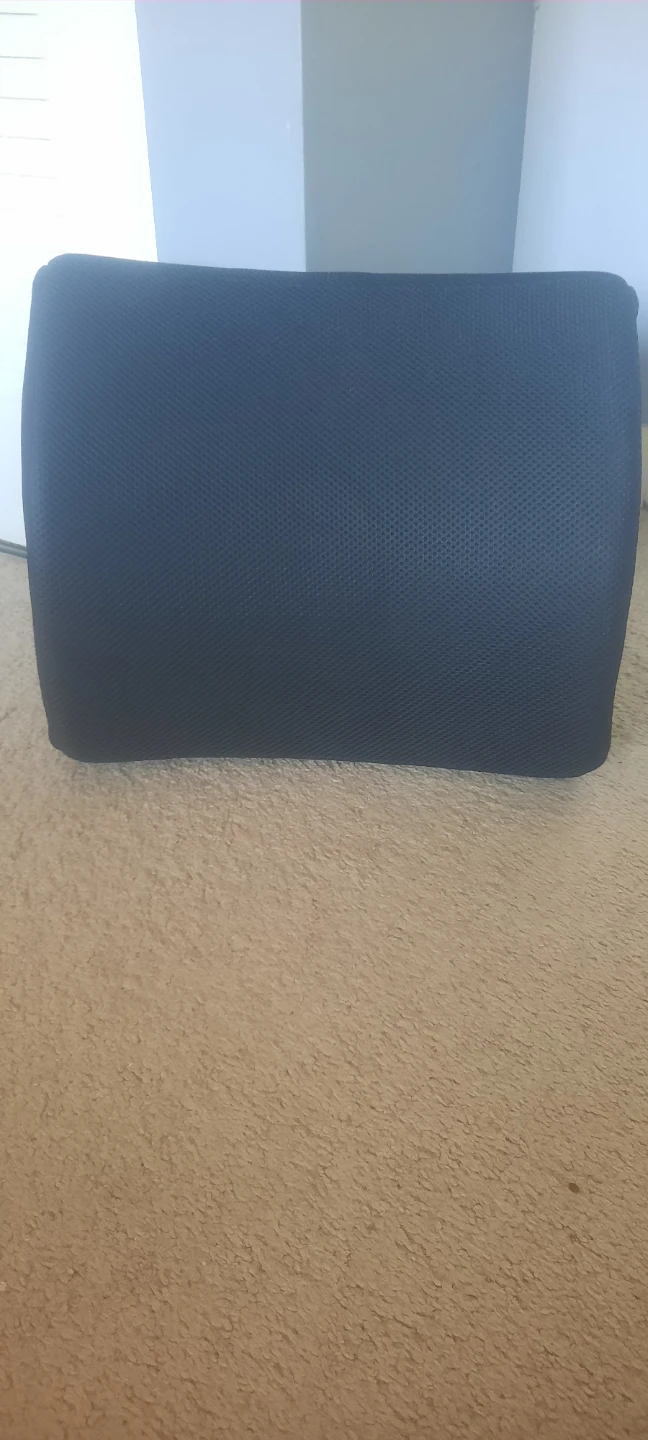 Black Lumbar Support Pillow with Strap - photo 2