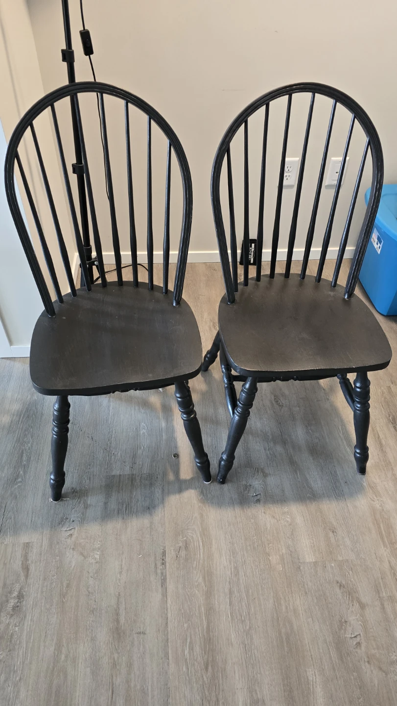 Restored Solid Wood Dining Table + 6 Chairs - photo 4